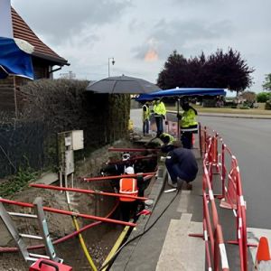 Travaux de rénovation du réseau de gaz à Gertwiller