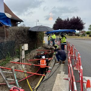 Travaux de rénovation du réseau de gaz à Gertwiller
